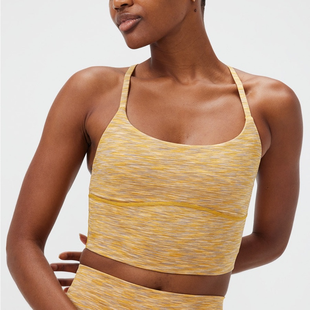Outdoor Voices Flow Crop Top Yellow Size Small